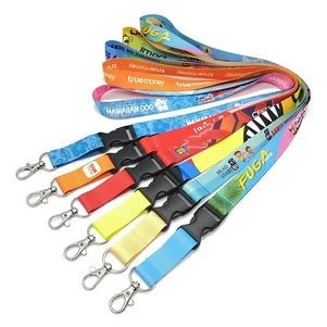 3/4'' Custom Full Color Lanyard With Lobster Hook & Buckle 1