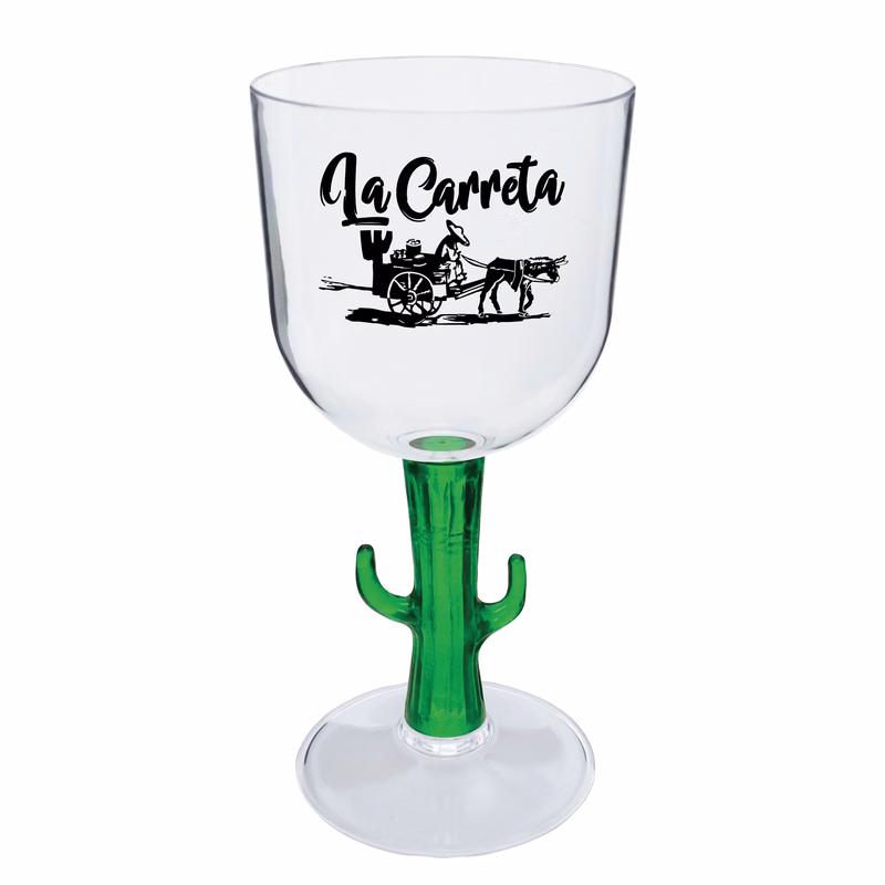 14oz Novelty Stem Plastic Wine Goblet