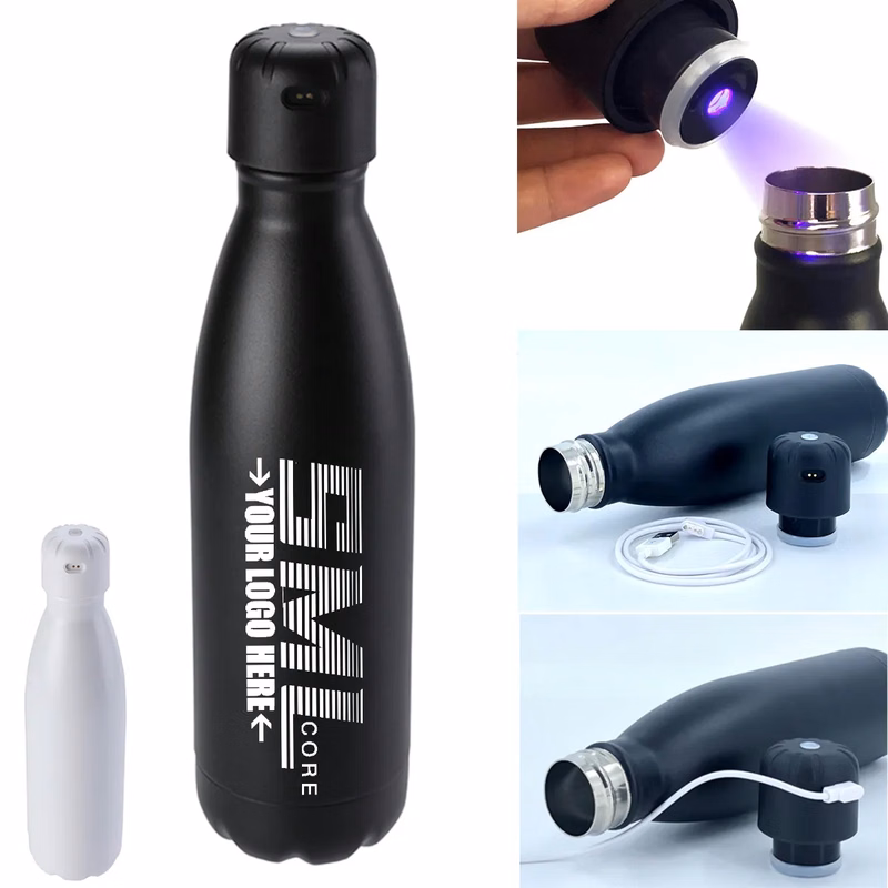 17oz UV Self-Cleaning Smart Stainless Steel Water Bottle