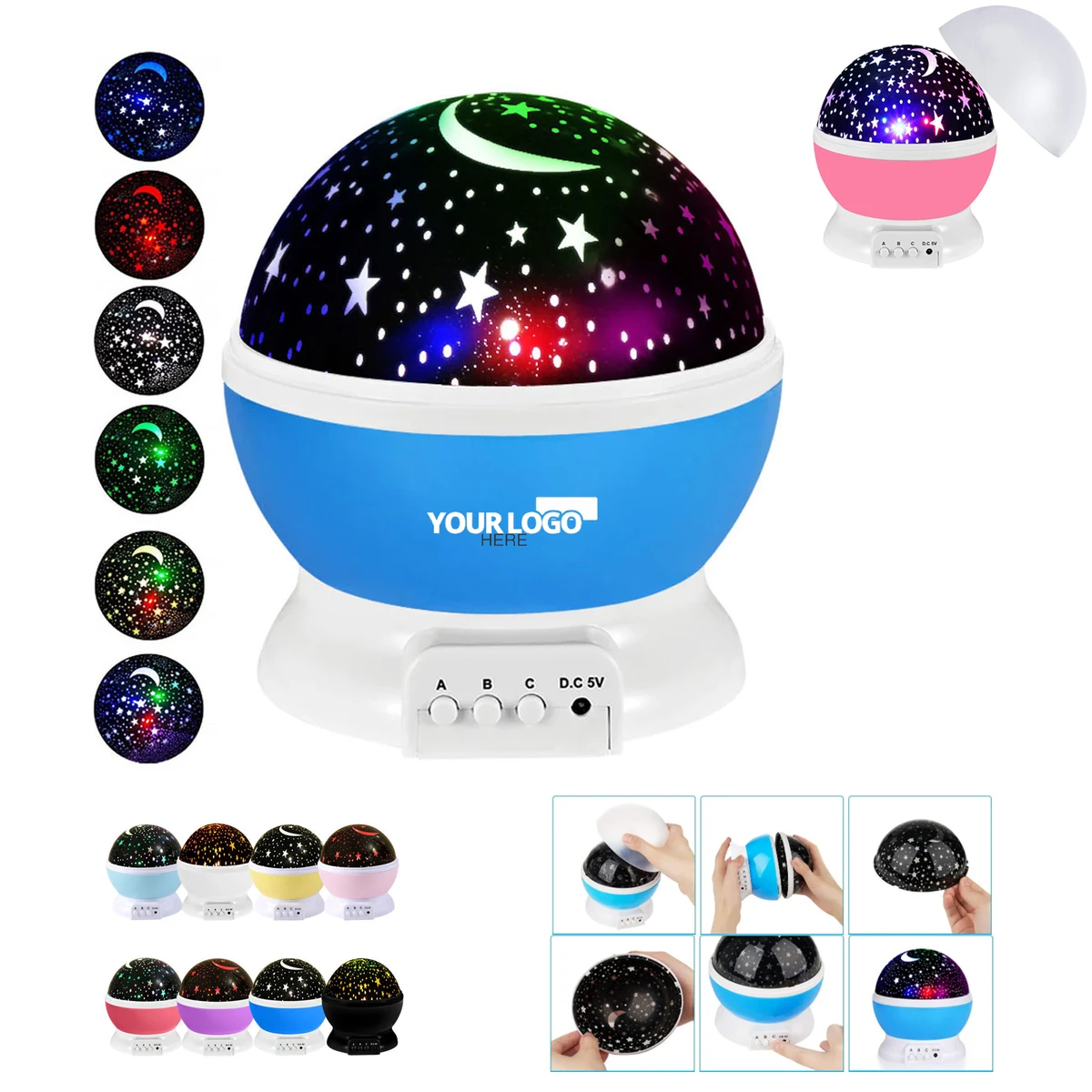 Moon Star Projector Desk Lamp 1