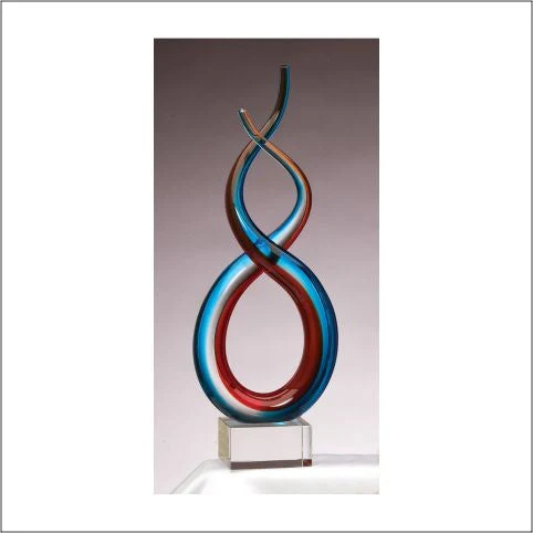 15.5" Art Glass Sculpture 1