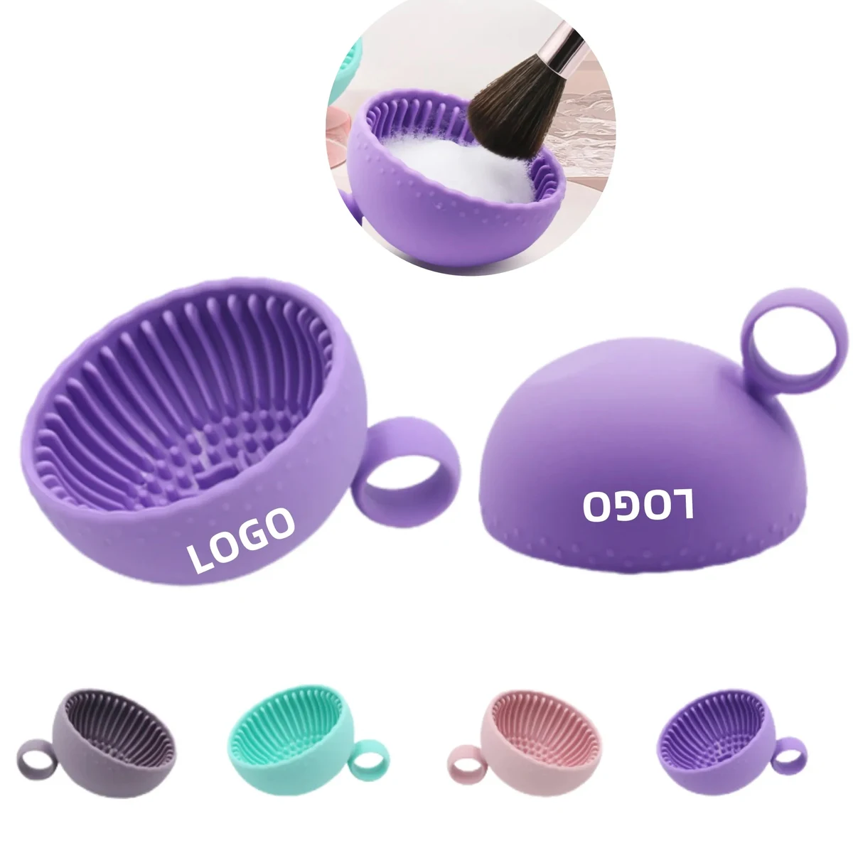 Silicone Makeup Brush Scrubber Cleaner Bowl Cosmetic Wash 1
