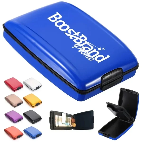 Custom RFID Blocking Hard Shell Card Wallet — Identity & Fraud Protection 1