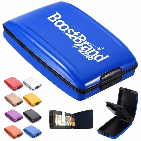 Custom RFID Blocking Hard Shell Card Wallet — Identity & Fraud Protection