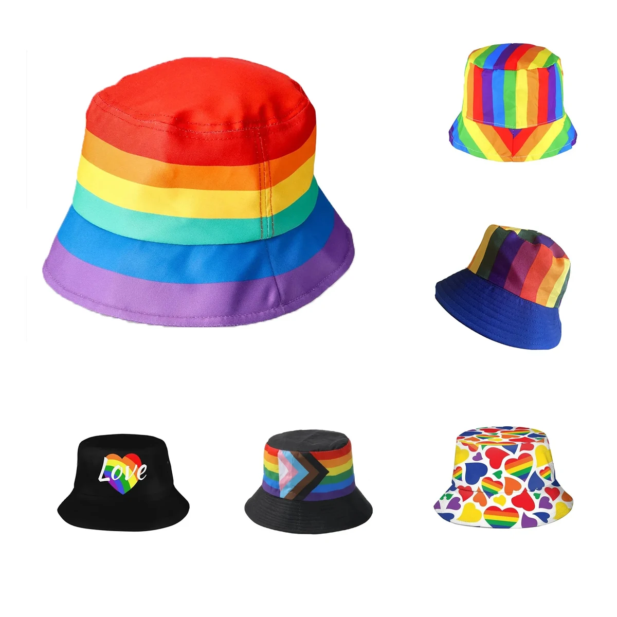 Rainbow Bucket Hat 1