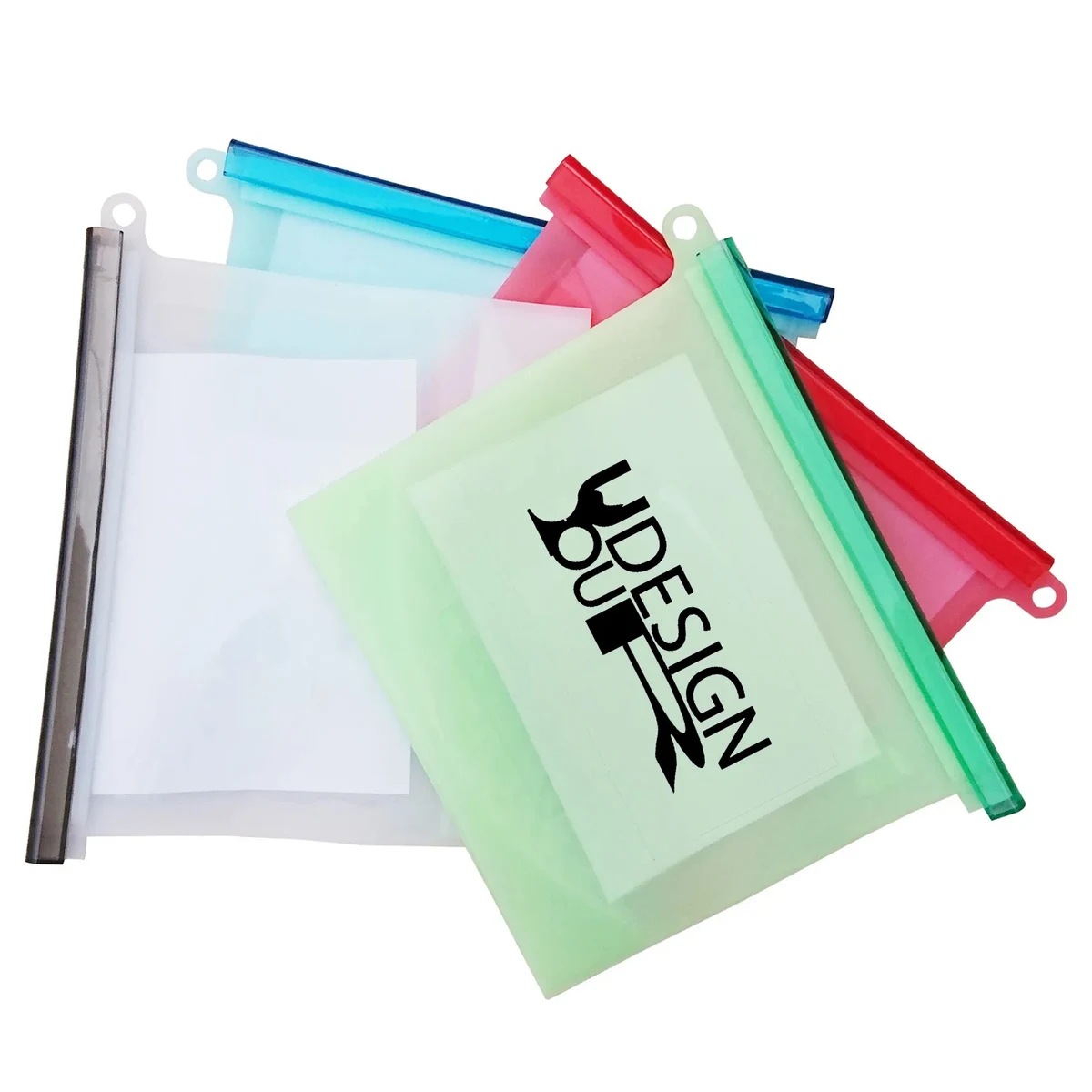 34OZ Reusable Silicone Ziplock Bag 1