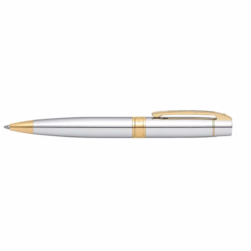 SHEAFFER® Executive Gift Set Bright Chrome S300 9342 Ballpoint Pen with Medium Hard Notebook