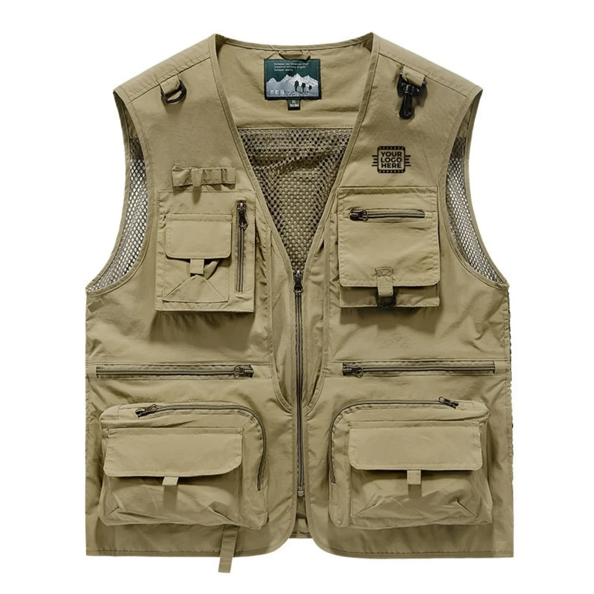 Mens Utility Vest Multi Pocket Outdoor Wear 1