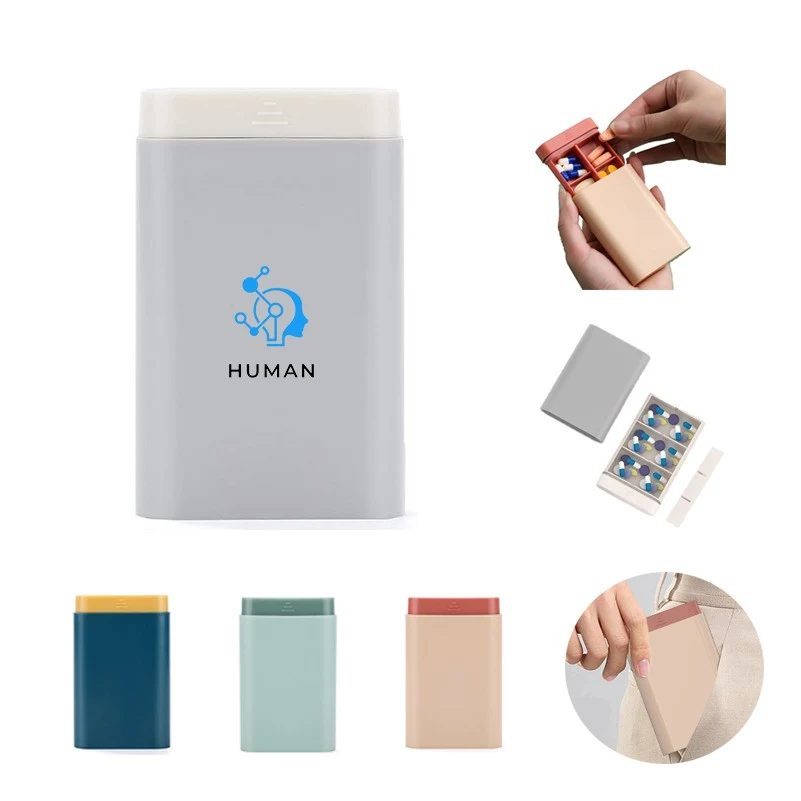 6-Compartment Pocket Pill Organizer 1