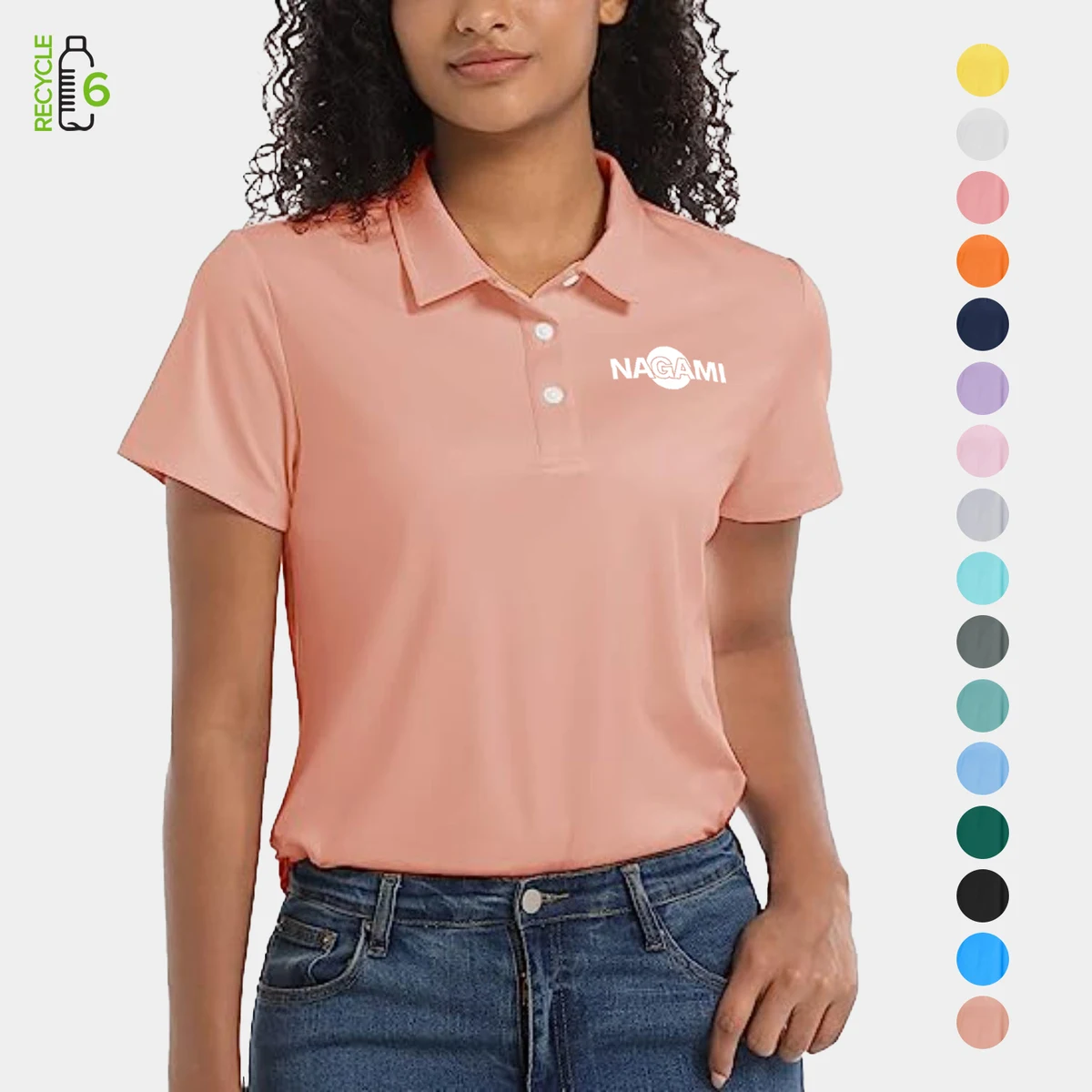 REPREVE® - Women's Recycled Polyester Polo Shirt 1