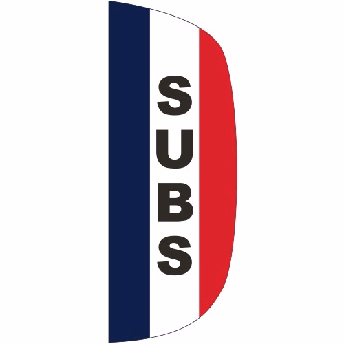"SUBS" 3' x 8' Message Flutter Flag