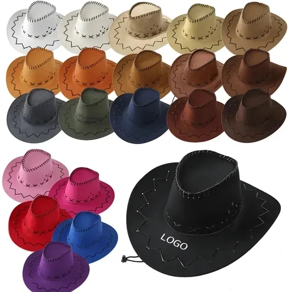 Western Style Cowboy Hat with Unisex Wide Brim Protection 1
