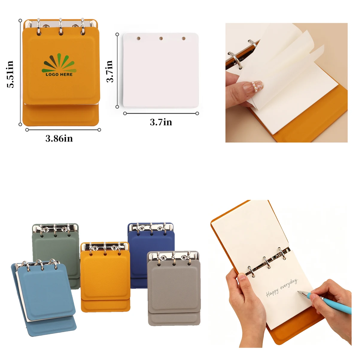 Portable Pocket Loose-Leaf Notebook 1