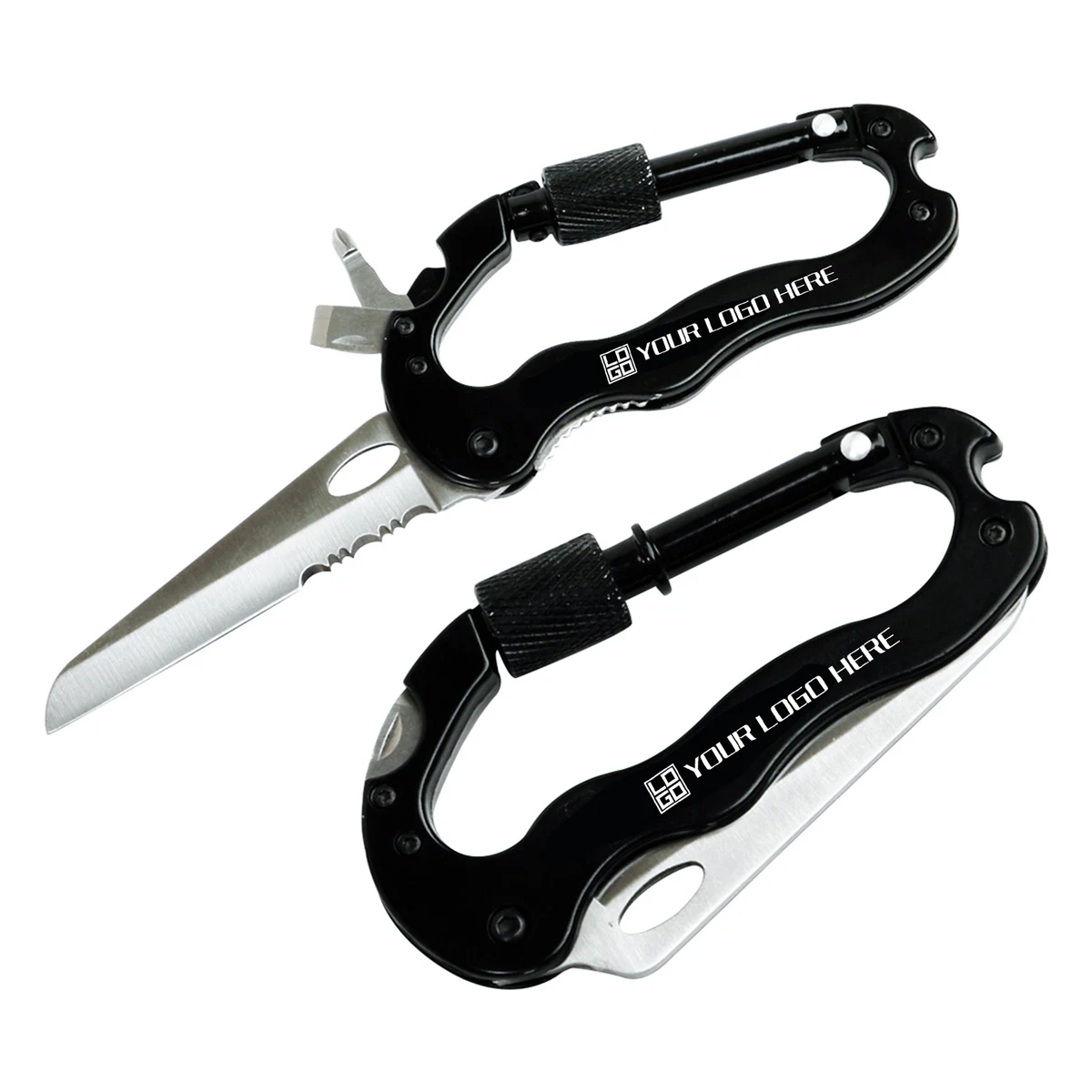 Foldable 4 in 1 Multi-Tool Carabiner Pocket Knife 1