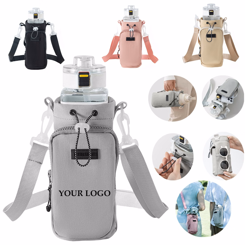 Waterproof Water Bottle Holder Bag with Phone Pocket