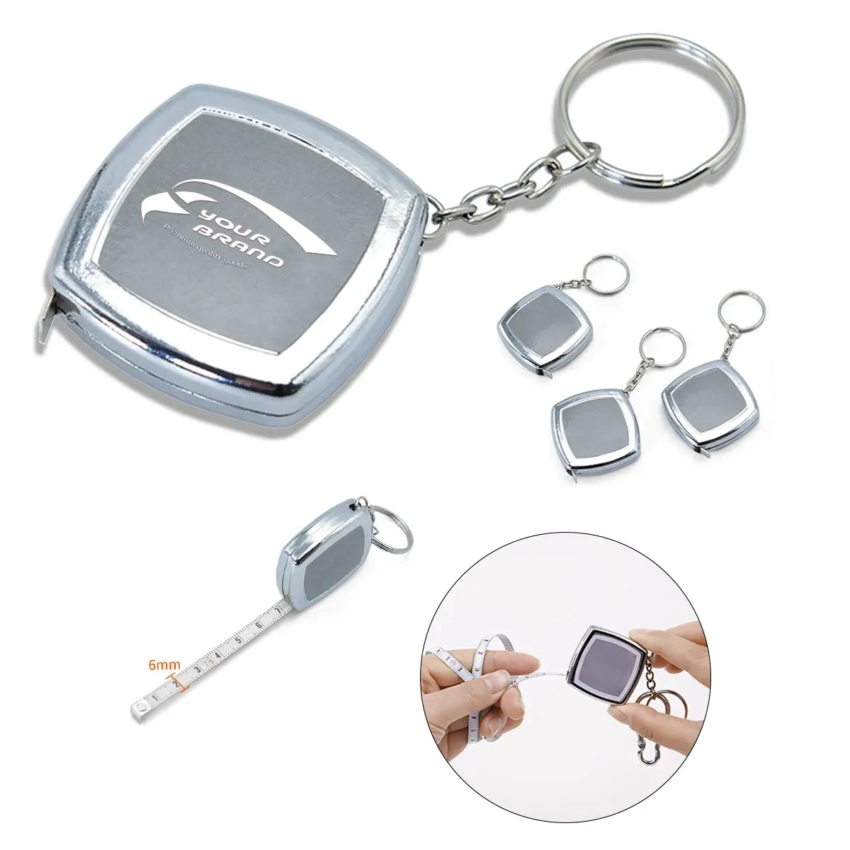 Portable Modern Mini Cute Tape Measure Keychain 1