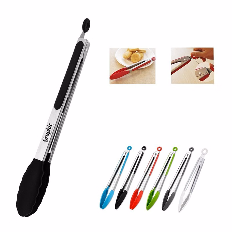 12'' Silicone Kitchen Food Tong
