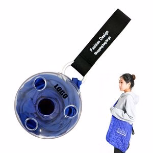 Collapsible Tote Bag in Clear Case With Hanging Rope
