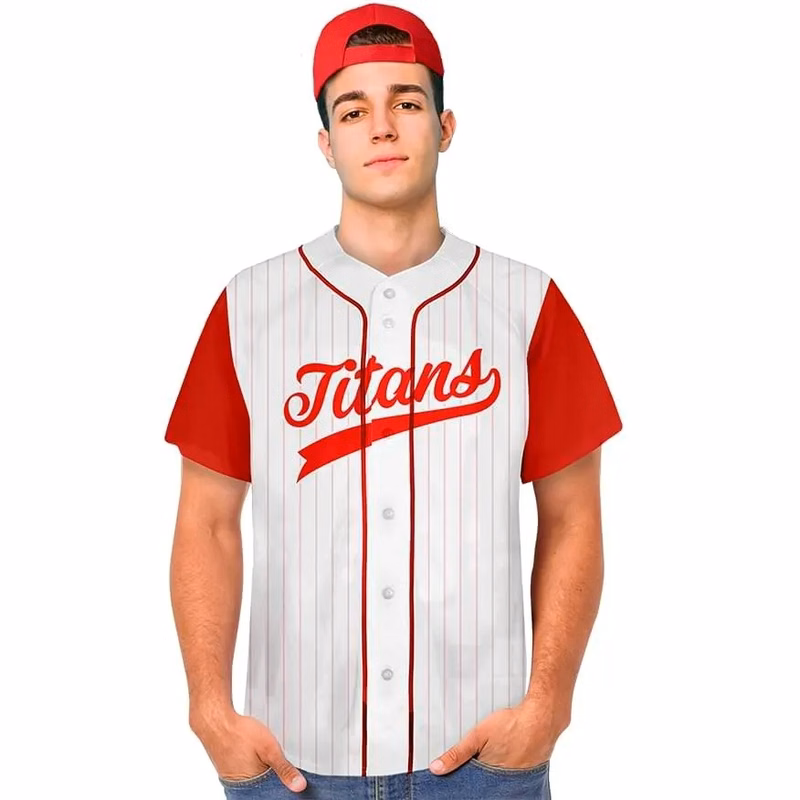 Men's Full Button Custom Baseball Jersey