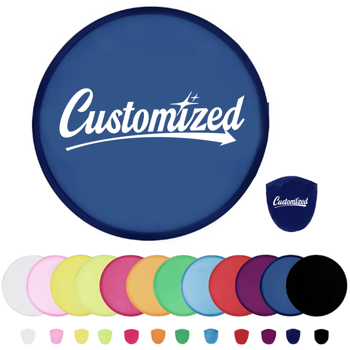 Custom Folding Hand Fan Flyer with Pouch 1