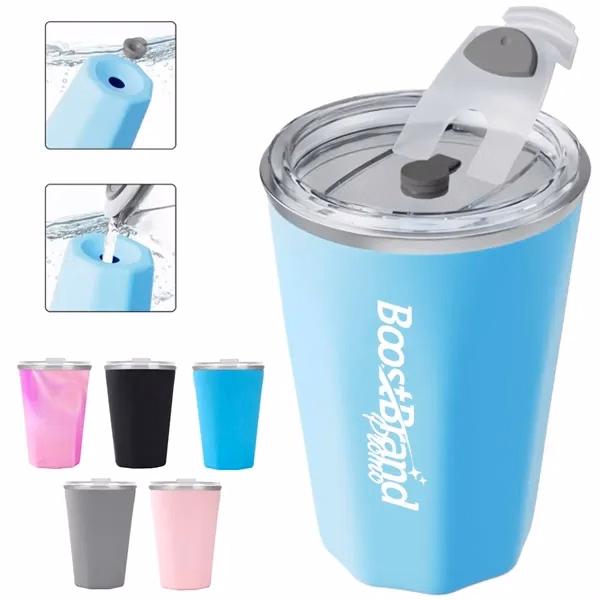 Custom 11 oz Insulated Travel Tumbler with Spill-Resistant Lid — Daily Commute Essential