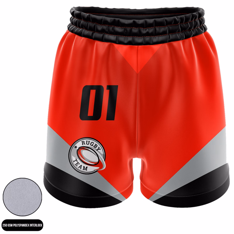 Custom Men's Full Sublimation Rugby Shorts