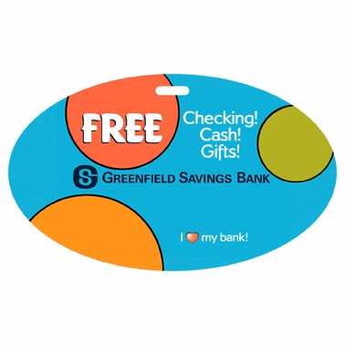 USA Made Laminated Event Tag - Oval (3"x5")