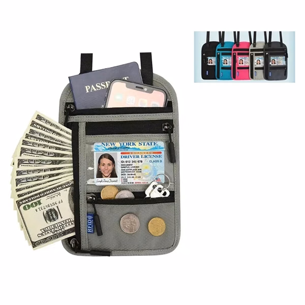Travel Neck Pouch Passport Holder