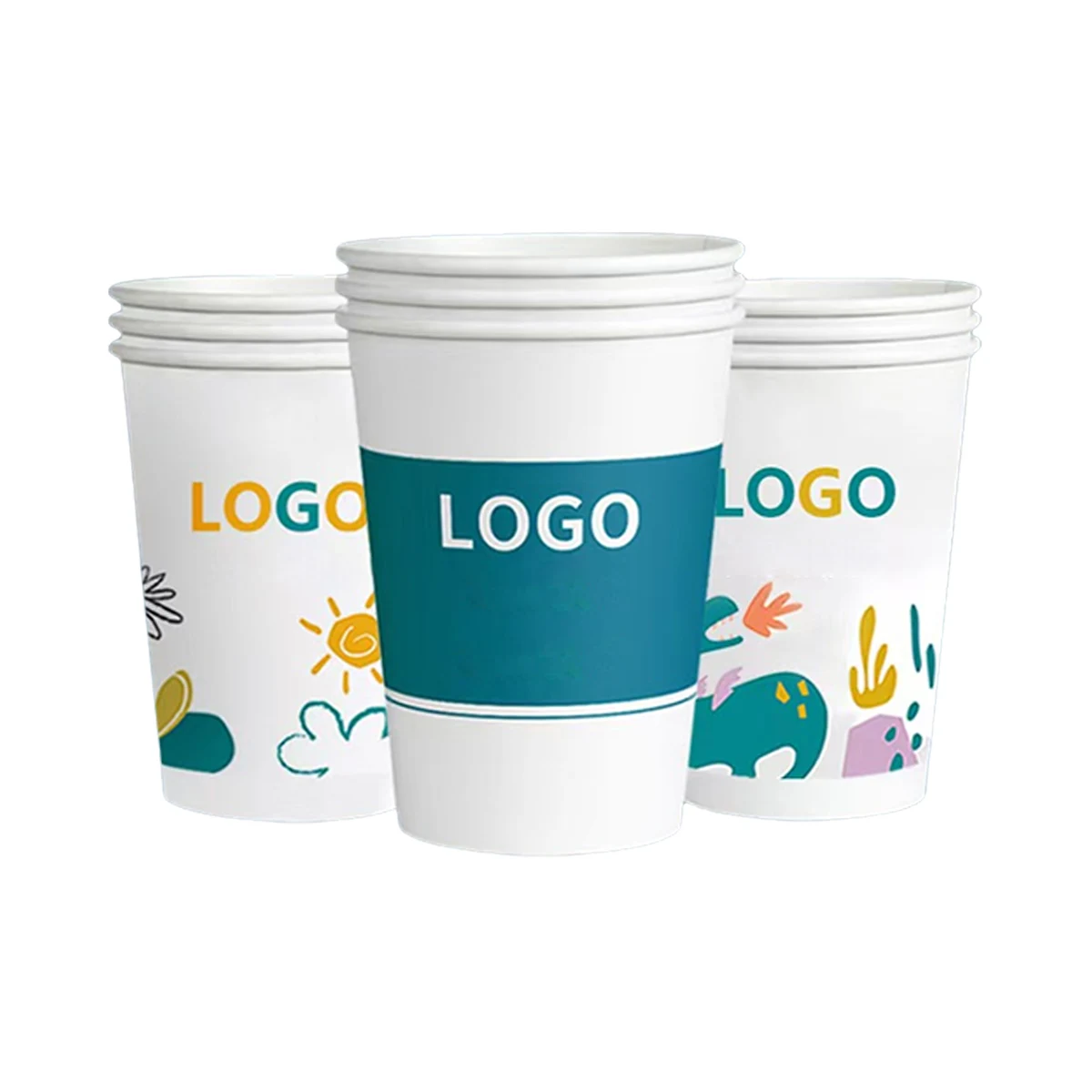 Full Color 9 OZ Thick Paper Coffee Cup MOQ500 1