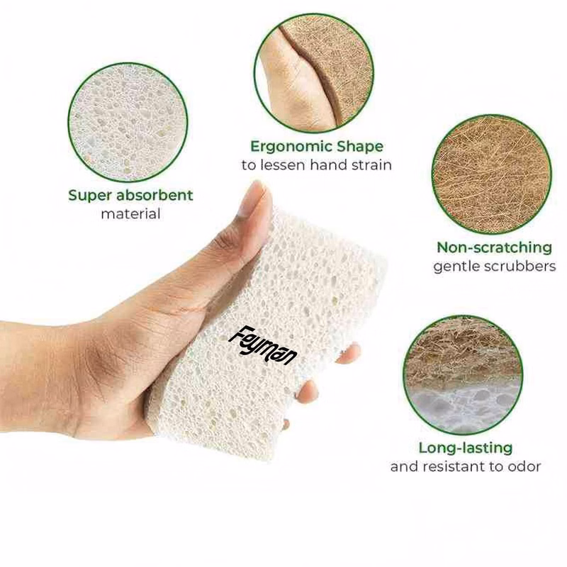 Biodegradable Kitchen Cleaning Scrub Sponge