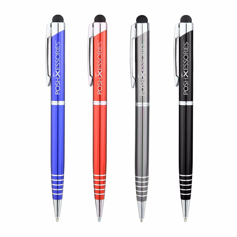 Oceanside Ballpoint Twist Stylus Pen (Red)