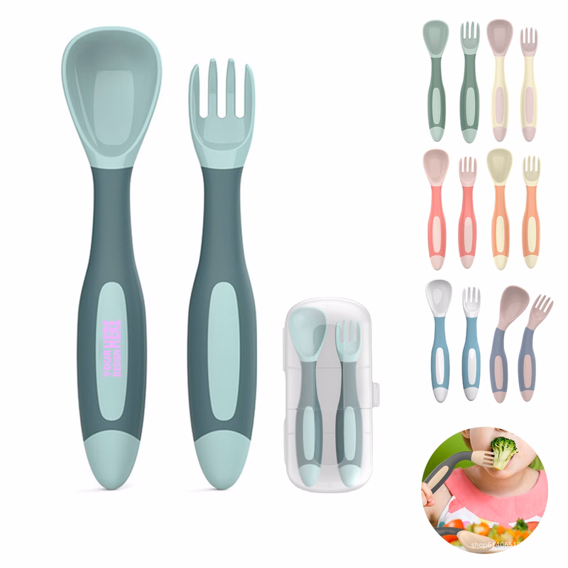 Bendable Baby Utensils - Travel Case Included