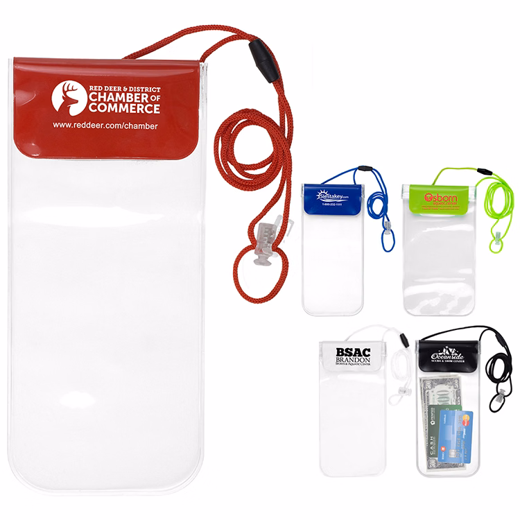 "Truckee" Clear Touch Through Water-Resistant Cell Phone and Accessories Carrying Case