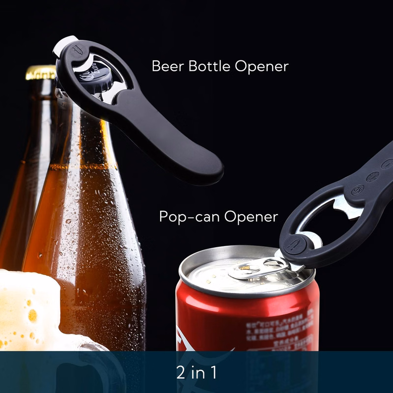 Magnetic 2-in-1 Beer Can and Bottle Opener