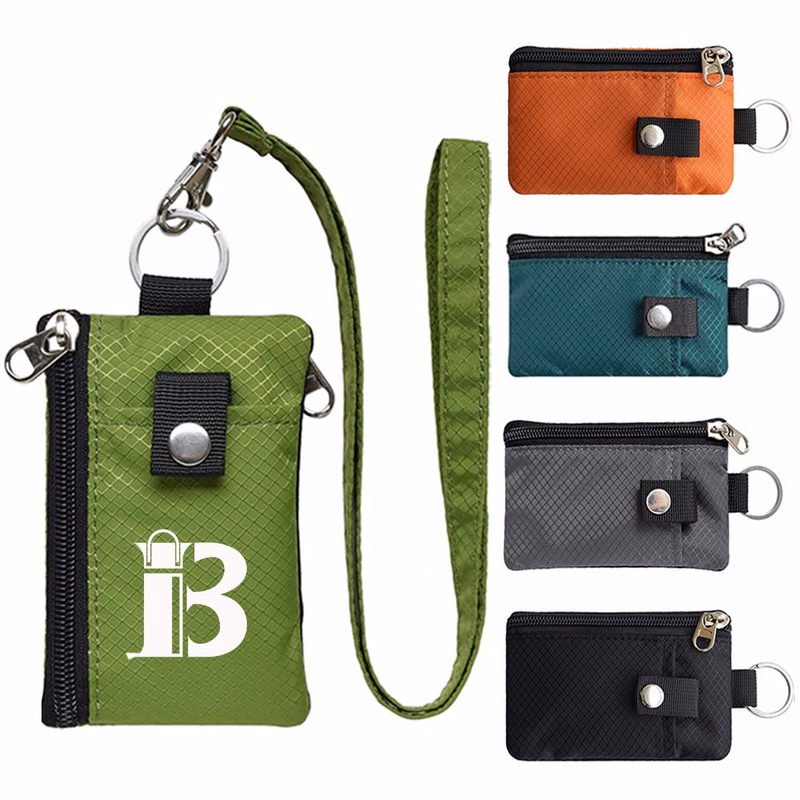 Nylon Small RFID Blocking Wallet with ID Window