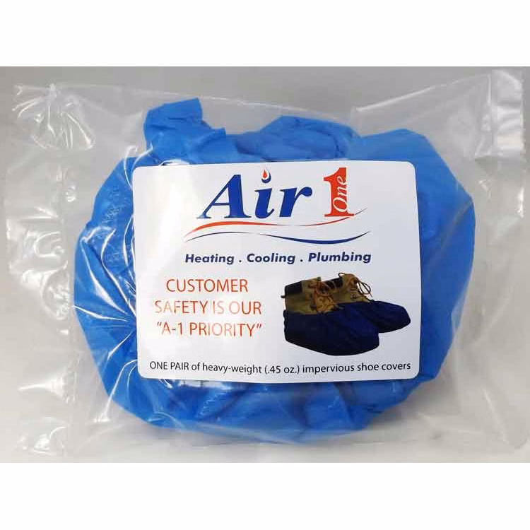 Heavyweight 12gm (.45 oz.) CPE, Impervious Shoe/Boot Covers - PromoPack