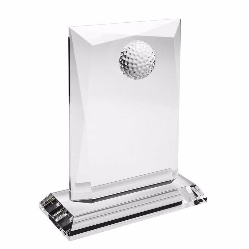 6 3/4" Crystal Award - Golf Prestige_D555CA