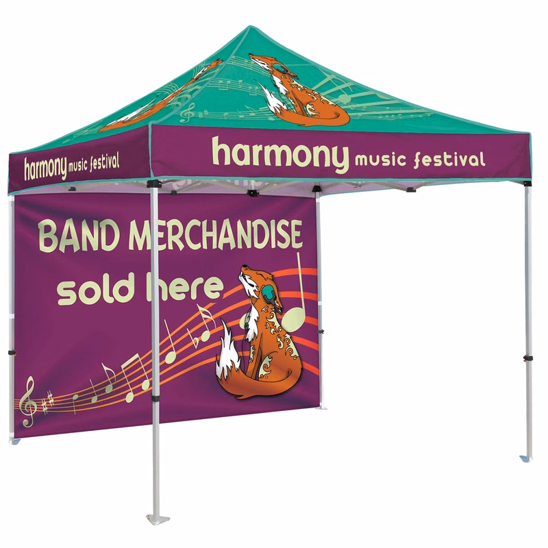 10' Heavy Duty Tent With One Full Wall