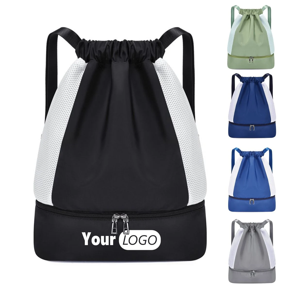 Nylon Waterproof Drawstring Backpack 1