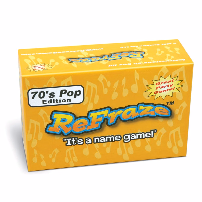 Re-Fraze 70's Pop Edition - Ages 8+ 2+ Players