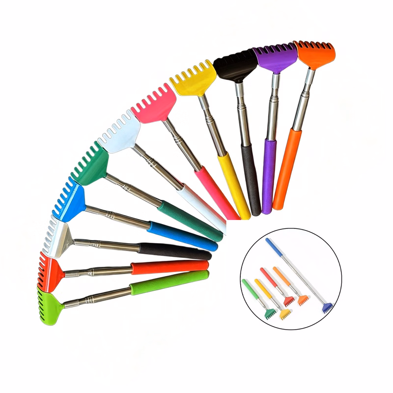 MOQ 20 Portable Stainless Steel Retractable Back Scratcher