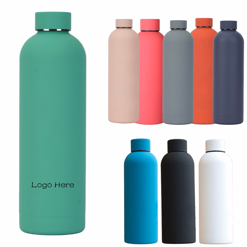 Outdoor Sports Rubber Paint Frosted Water Bottle