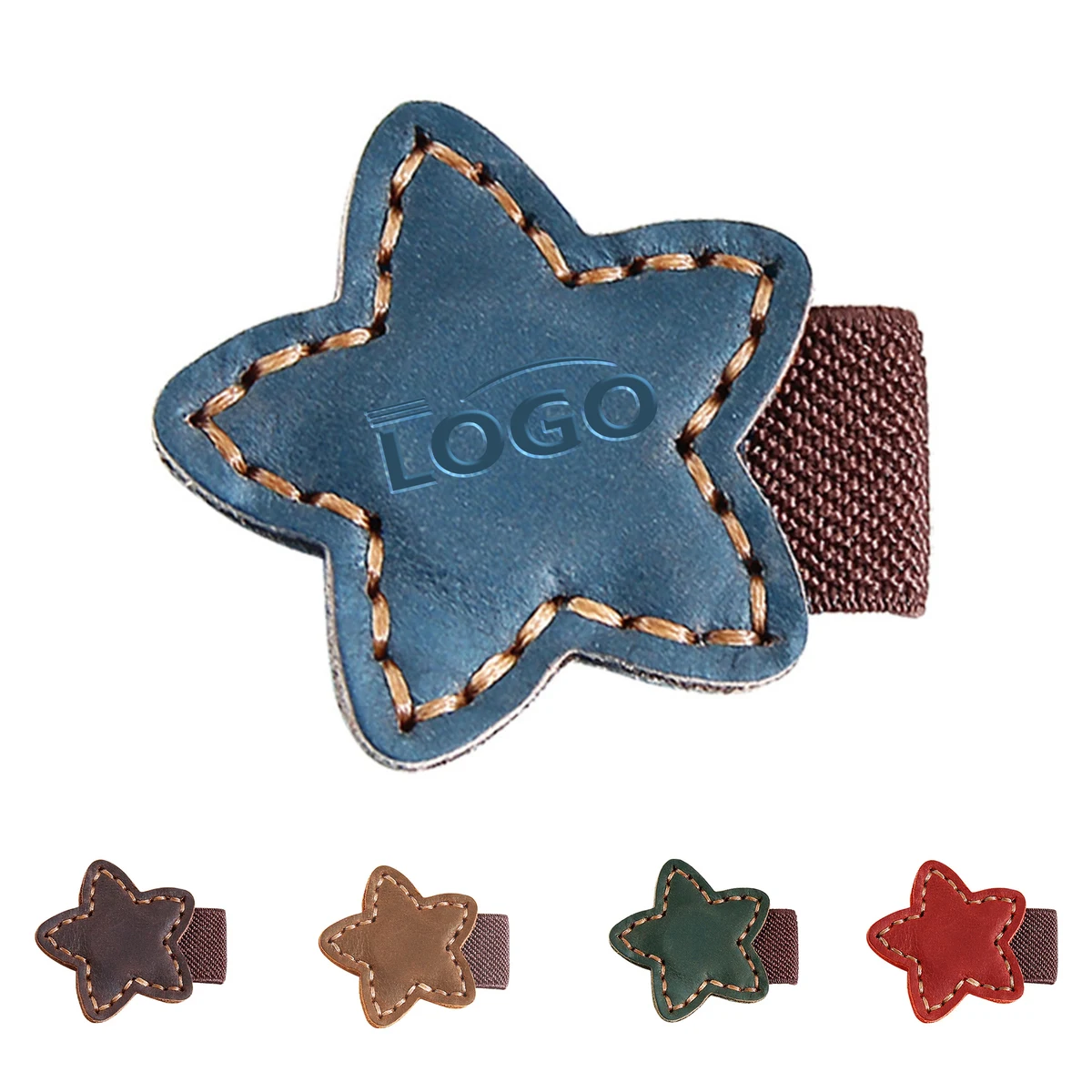 Crazy Horse Leather Magnetic Star Bookmark 1