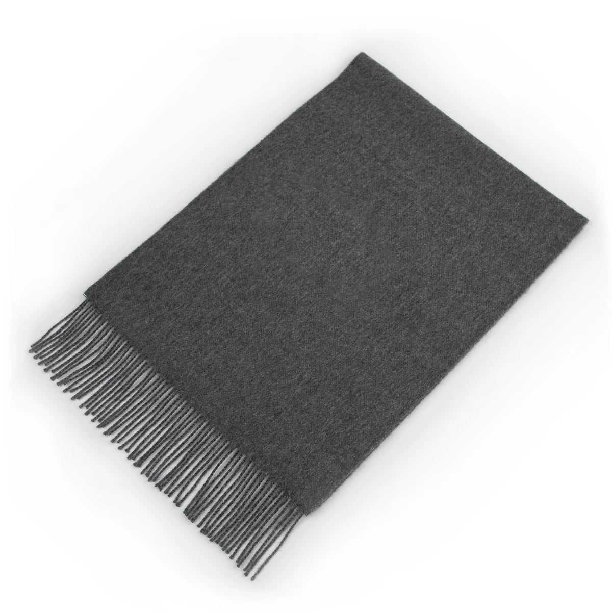 Dark Gray Alpaca Blend Scarf 1