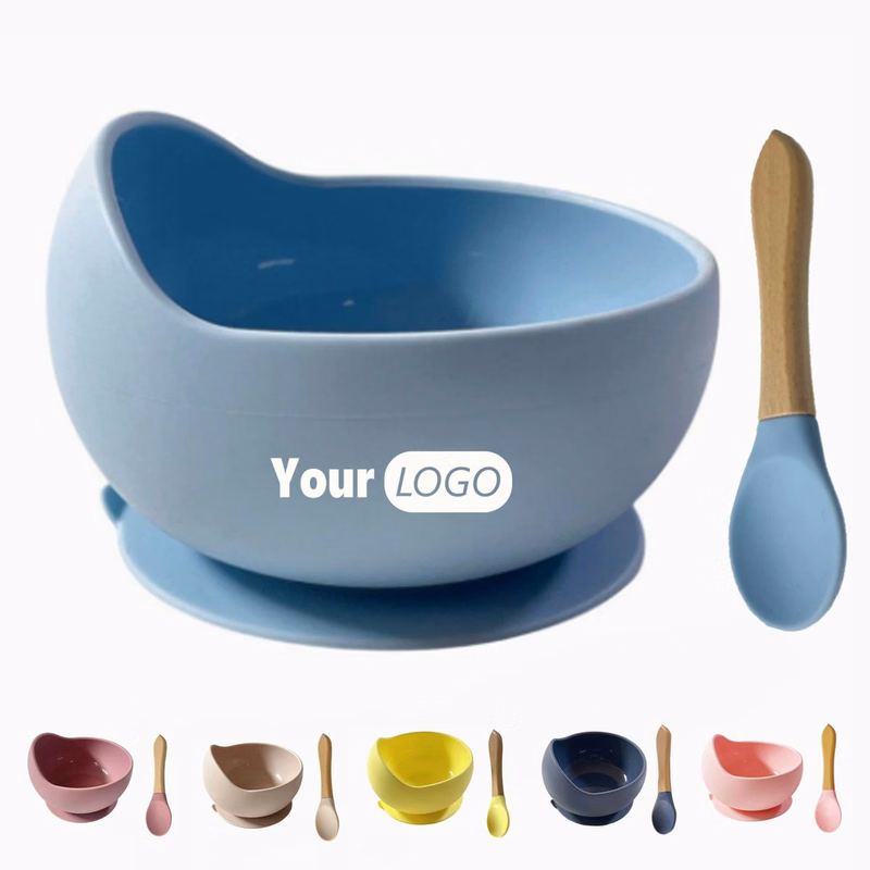 Anti-Slip Silicone Baby Bowl Set