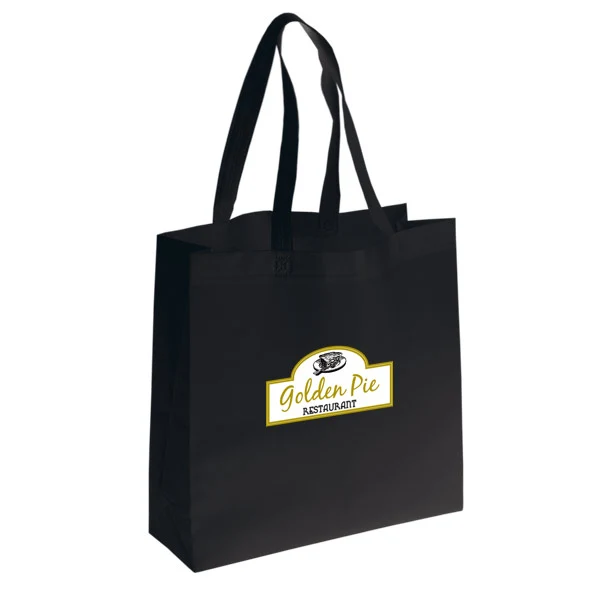 Non Woven Tote: 16" W x 15" H x 6.5" D 1