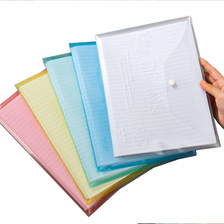 A4 Button lock document bag