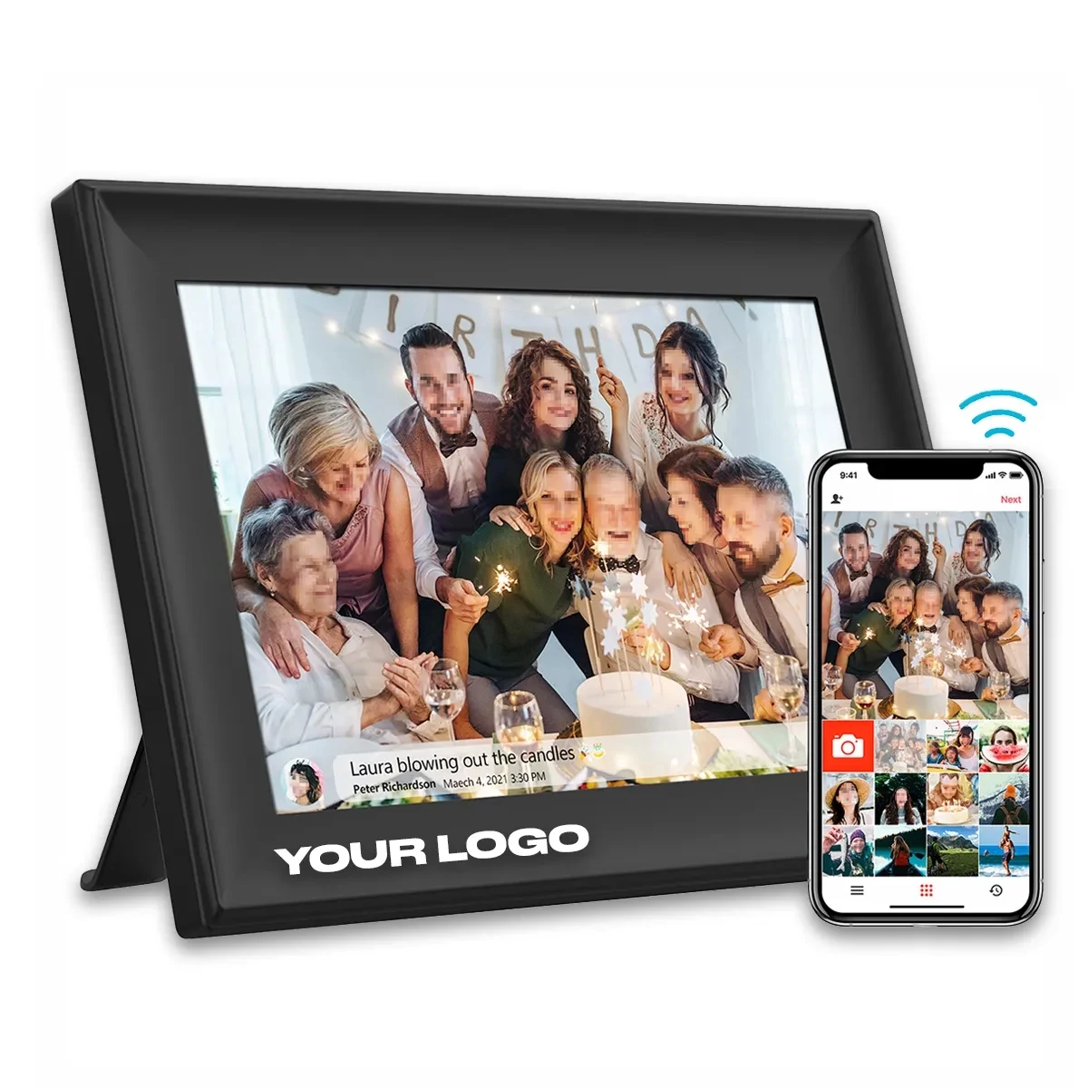 Smart Wifi Digital Photo Frame FHD Touch Screen 16G Cloud 1