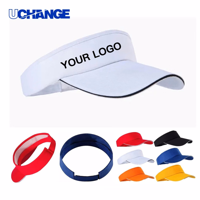 Breathable Poly Cotton Visor Hat with Curved Bill
