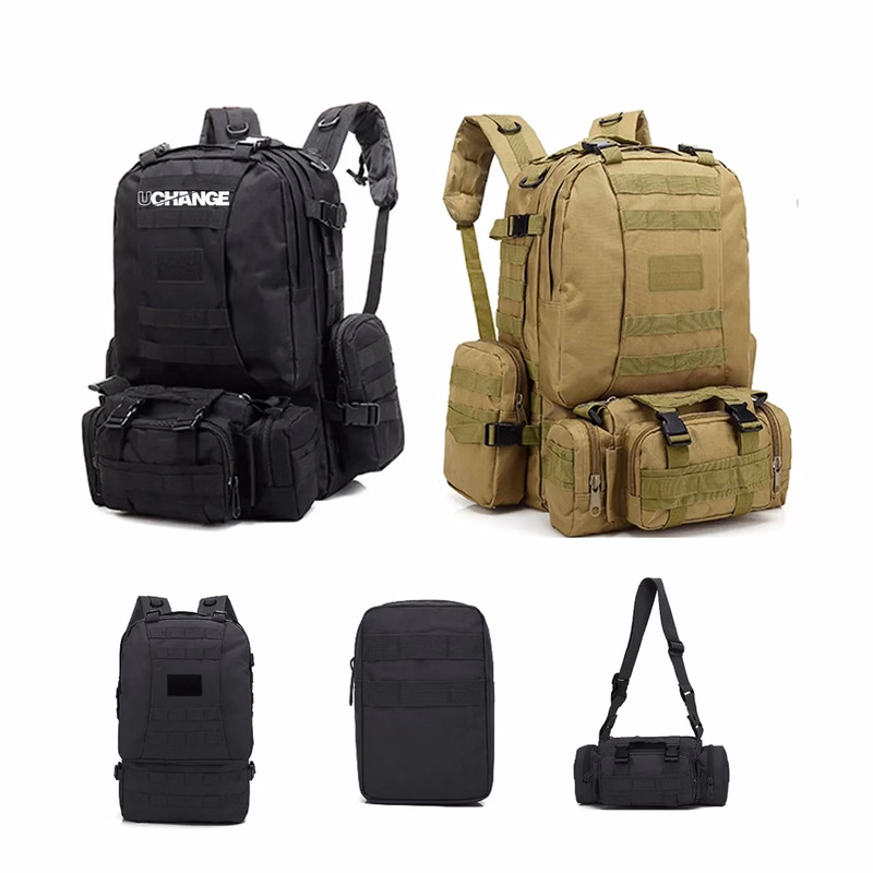 55L Tactical Military Backpack With Detachable Pouches